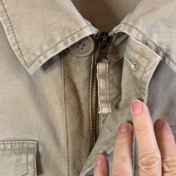 George Men's Light Unlined Khaki Field Barn Shirt Jacket Like New Size 2XL - Picture 5 of 13